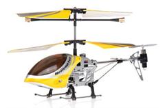 777_112_Yellow Вертолет Микроша 3CH IR с гироскопом(Metal RTF Version)